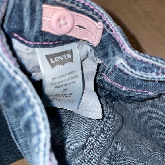 Levi’s Size 2T Toddler Blue Jeans Straight Leg Adjustable Waist - Picture 5 of 5
